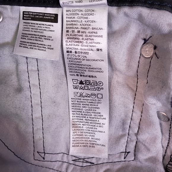 Levis 514 Straight Fit Mens Pants 32x30 Charcoal Gray Stretch - Picture 12 of 14